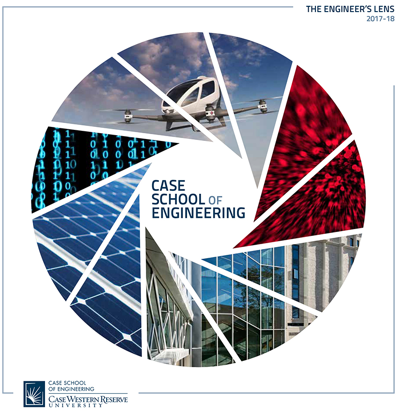 Picture of the cover of the 2017-18 Case School of Engineering Annual Report