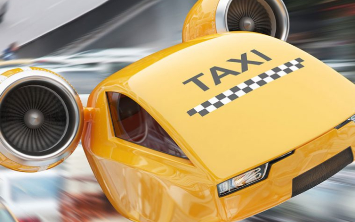 Image of a flying taxi