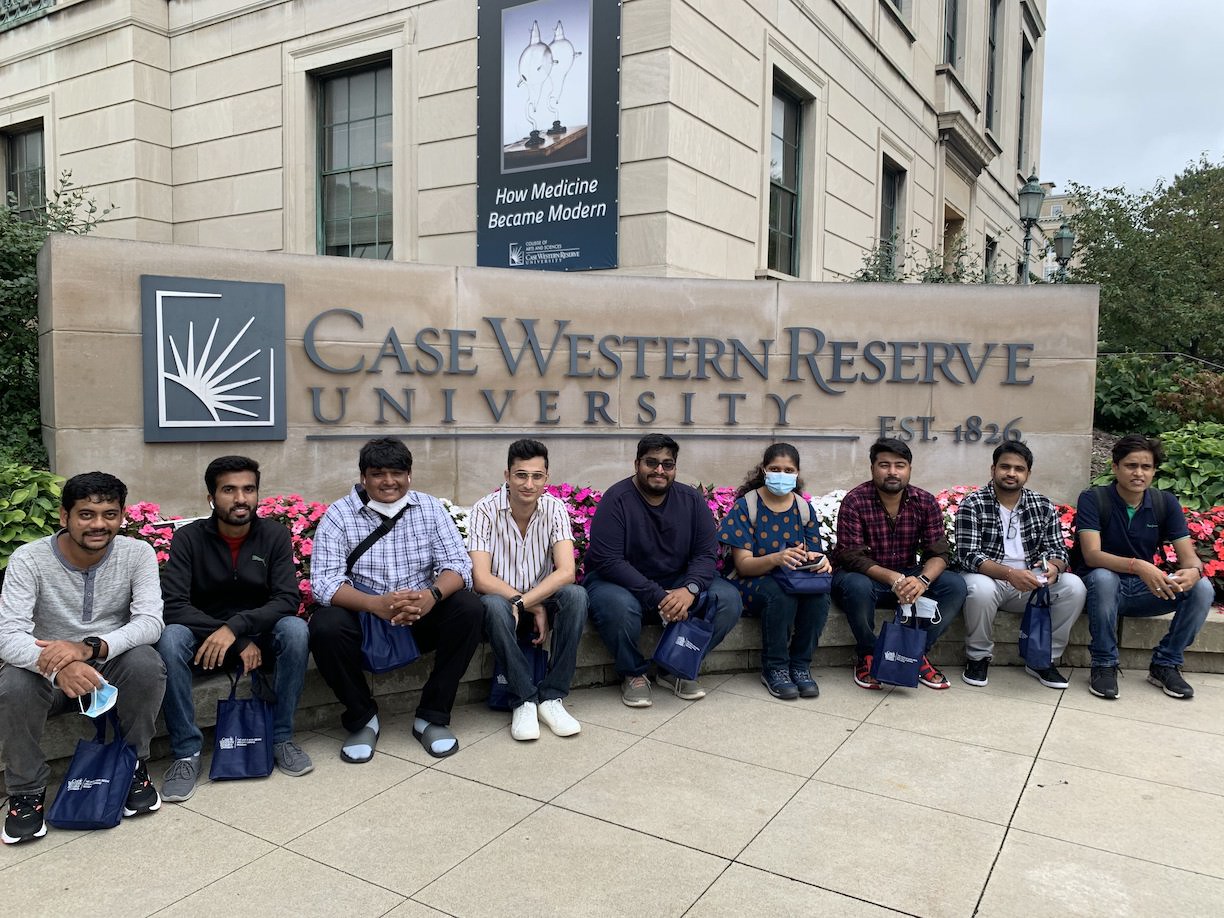 Case Western Reserve University Mouse Pad - Standard/Floral Lace Design, Fabric Non-Slip Base