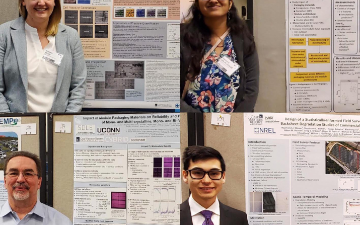 Jennifer Braid, Sameera Venkat, Roger French and Raymond Wieser with their award winning posters