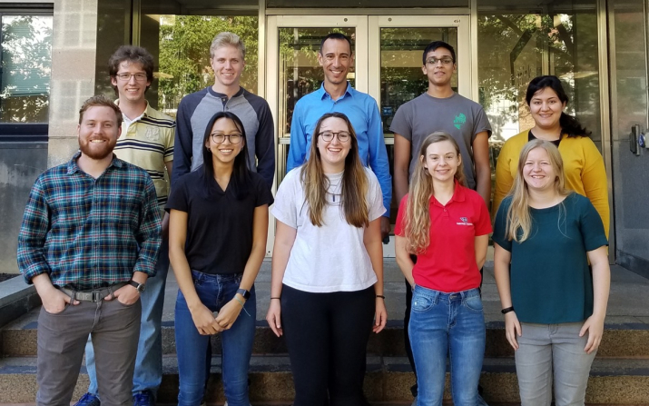 Professor Sehirlioglu with the his research group