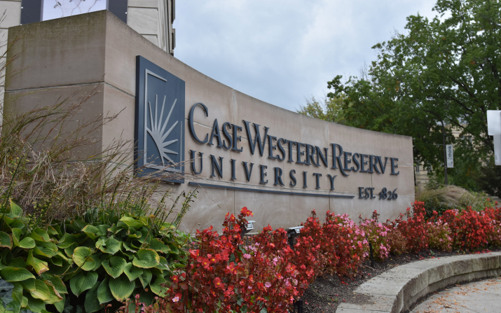 Image of CWRU front sign 