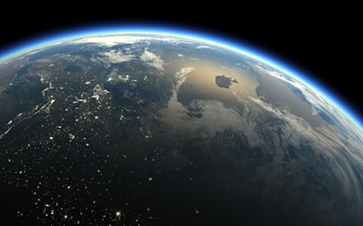 Planet Earth viewed from space