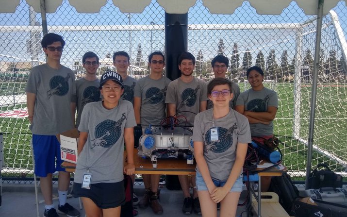 Group of cwru students at the 2022 mate world championship