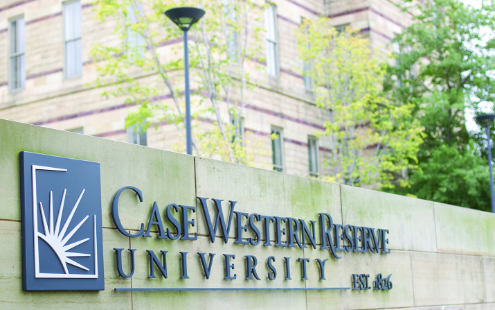 Case Western Reserve sign