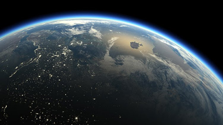 Planet Earth viewed from space